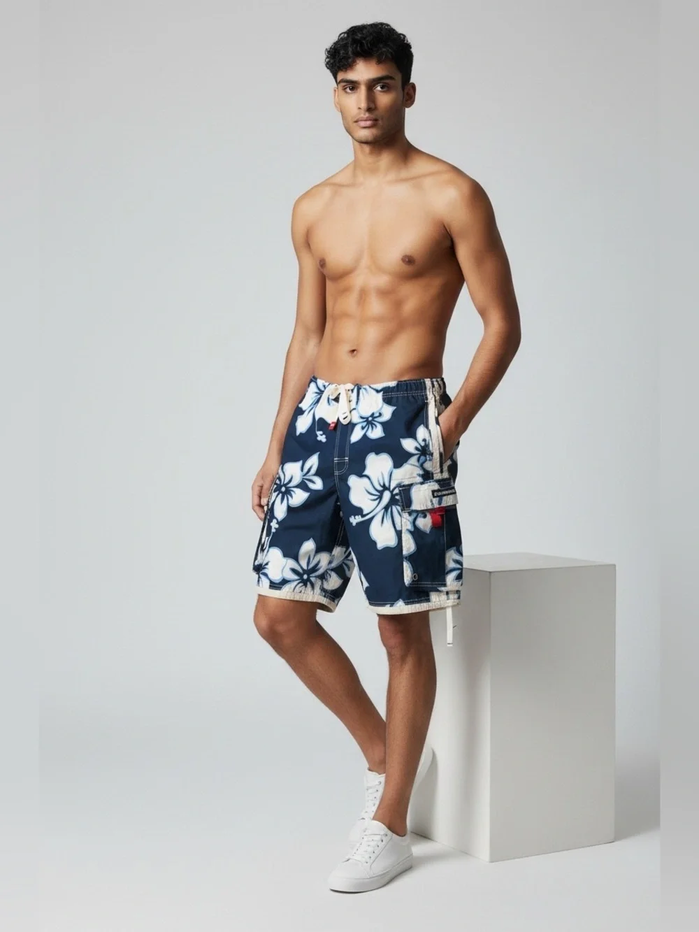 Classic Vintage Abercrombie & Fitch Tropical Swim Trunks